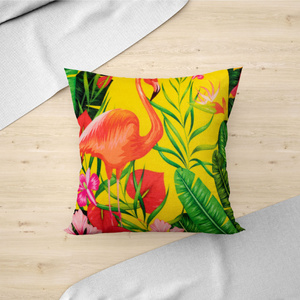 Tropical Velvet Decorative Pillowcase 08 40x40
