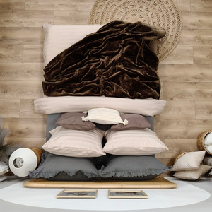 Blanket 160 x 200 Acrylic Solid Warm Yasemin 03