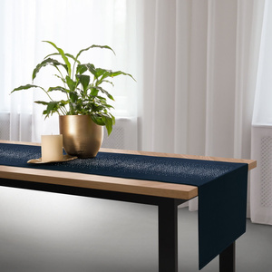 Runner 40 x 180 Decorative Velvet Shiny Navy Blue