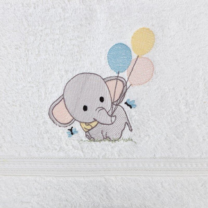 Baby50 Baby Bath Towel 50 x 90 White