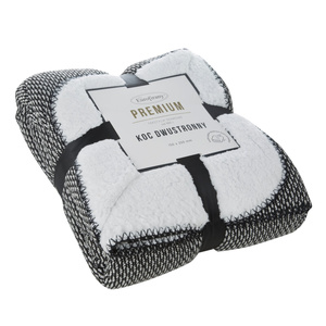 Blanket 150 x 200 Microfiber Two-sided Panda Black+White