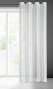 Sibel Decorative Curtains 140 x 250 White Sash