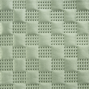 Quilted Velvet Bedspread 200 x 220 Sofia4 Dark Green