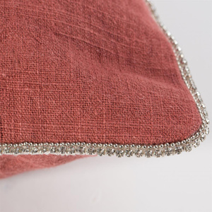 43 x 43 Decorative Linen Pillowcase 22A Red