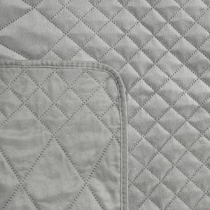 Bedspread 170 x 210 Quilted Design91 Luiz3 Silver