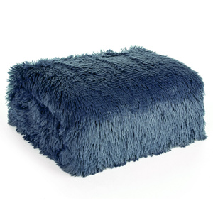 Blanket 170 x 210 Double-sided Fur Tifany1 Navy Blue