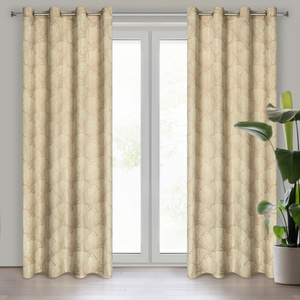 Pierre Cardin Goja Velvet Curtain 140 x 250 Cream