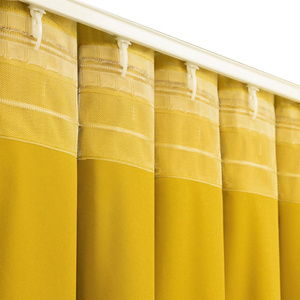Curtain 140 x 300 Decorative Velvet Madlen Mustard