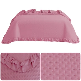 Bedspread 170 x 210 Quilted with Ruffle Rosella 08