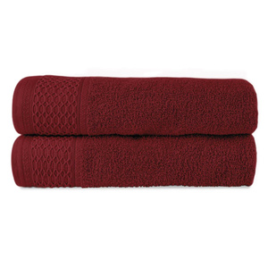 70 x 140 Bath Towel Cotton Solano Maroon