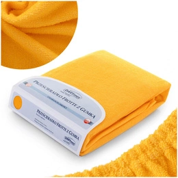 Terry sheet with elastic 007_D Yellow 200x220