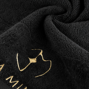 Eva Minge Gaja Bath Towel 50 x 90 Black