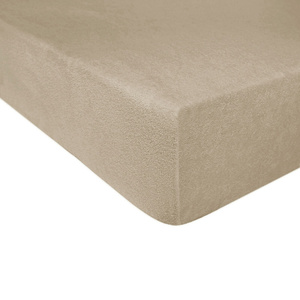 Terry sheet with elastic 032_C Light Beige 60x120