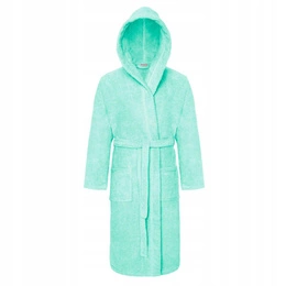 Unisex Hooded Cotton Robe L/XL Mint