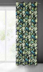 Curtain 140 x 250 Decorative Loni Black+Gold