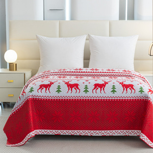 Quilt 170 x 210 Embossed Christmas Levent 06