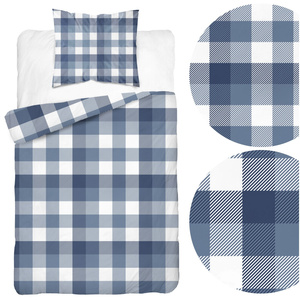 Bedding 140 x 200 2pcs Asti Satin Cotton 4825_A