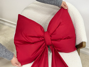Bow 100 x 60 Cushion Christmas Decoration Decorative Big Bow 02