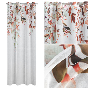 Curtain 140 x 260 Decorative 2 pcs Meg White + Red