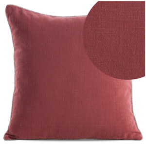 43 x 43 Decorative Linen Pillowcase 22A Red