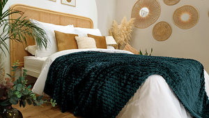 Blanket 200 x 220 Microfiber Embossed Plush Ala 3D Slice 07