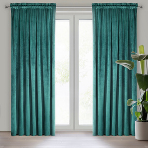 Decorative Curtain D91 Rosa Tape 140 x 300 Turquoise