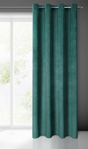 Velvet Eliza Curtain 140 x 250 Mint Sliver