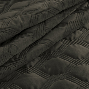 Quilted Velvet Bedspread Sofia5 Steel 200 x 220