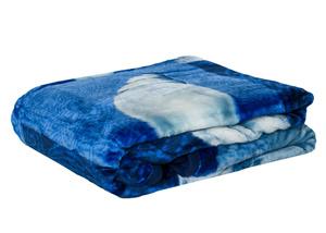 Color Acrylic Blanket A-624-2 Shells Blue 160x210