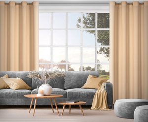 Curtain 140 x 250 Decorative Eyelets Rita Peach