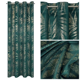 Velvet Elena Curtain 140 x 250 Przel C.Turquoise