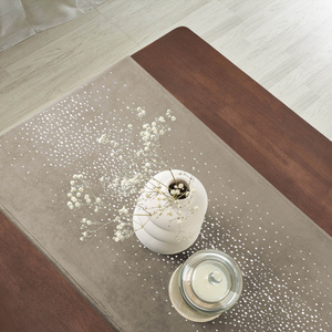 Runner 60 x 120 Decorative Velvet Shiny Beige