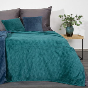 Blanket 150 x 200 Microfiber Design Cindy3 Dark Turquoise