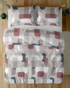 Bedding 160 x 200 3 pcs Asti Satin Cotton 5487B