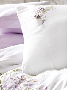 Bedding 200 x 220 6pcs Satin Embroidered 3D Omer 03