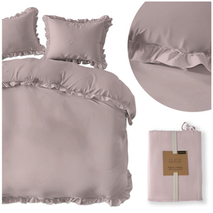 Bedding set 220 x 200 3 pieces Pure Cotton with Ruffle 06