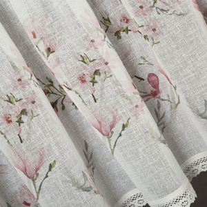Decorative Ready-made curtain Amelia B+Pink 30 x 150