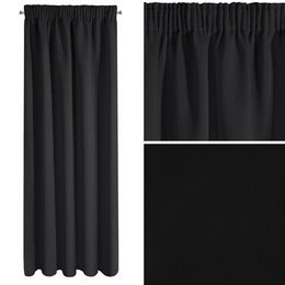 Curtain 135 x 270 Decorative Parisa Black