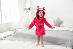 Children's Microfiber Bathrobe M 120 Reindeer