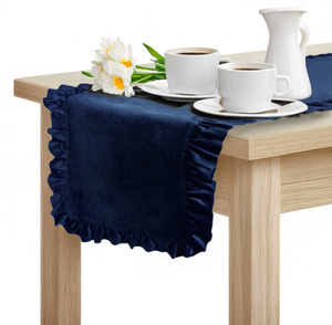 Table Runner 40 x 180 Decorative with Ruffles Ligia 09