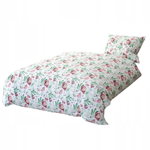 Bedding 140 x 200 2pc Cotton Peony Light White