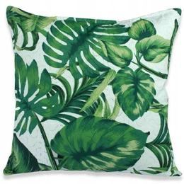 45 x 45 Decorative Quilted Palms Leaf Pillowcase