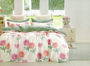 Bedding 160 x 200 3pc Satin Cotton No. A1710