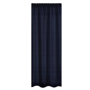 Curtain 140 x 270 Decorative Tape Viva Navy Blue