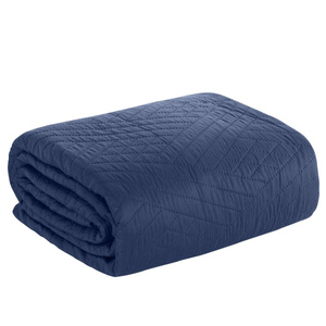 170 x 210 Quilted Decorative Bedspread Boni1 Navy Blue
