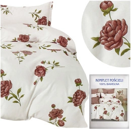 Bedding 160 x 200 3 pcs Cotton Satin no. A1759