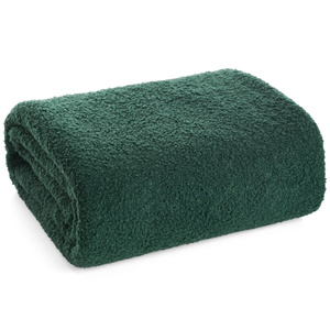 Blanket 150 x 200 Microfiber Boucle Bukla C.Green
