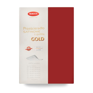 120 x 200 Satin sheet with elastic Gold 20