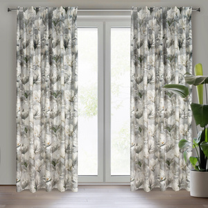 Curtain 140 x 300 Decorative Flex Sandy Steel+Silver