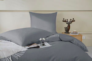 Pillowcase 70 x 80 Cotton Adamaszek Graphite